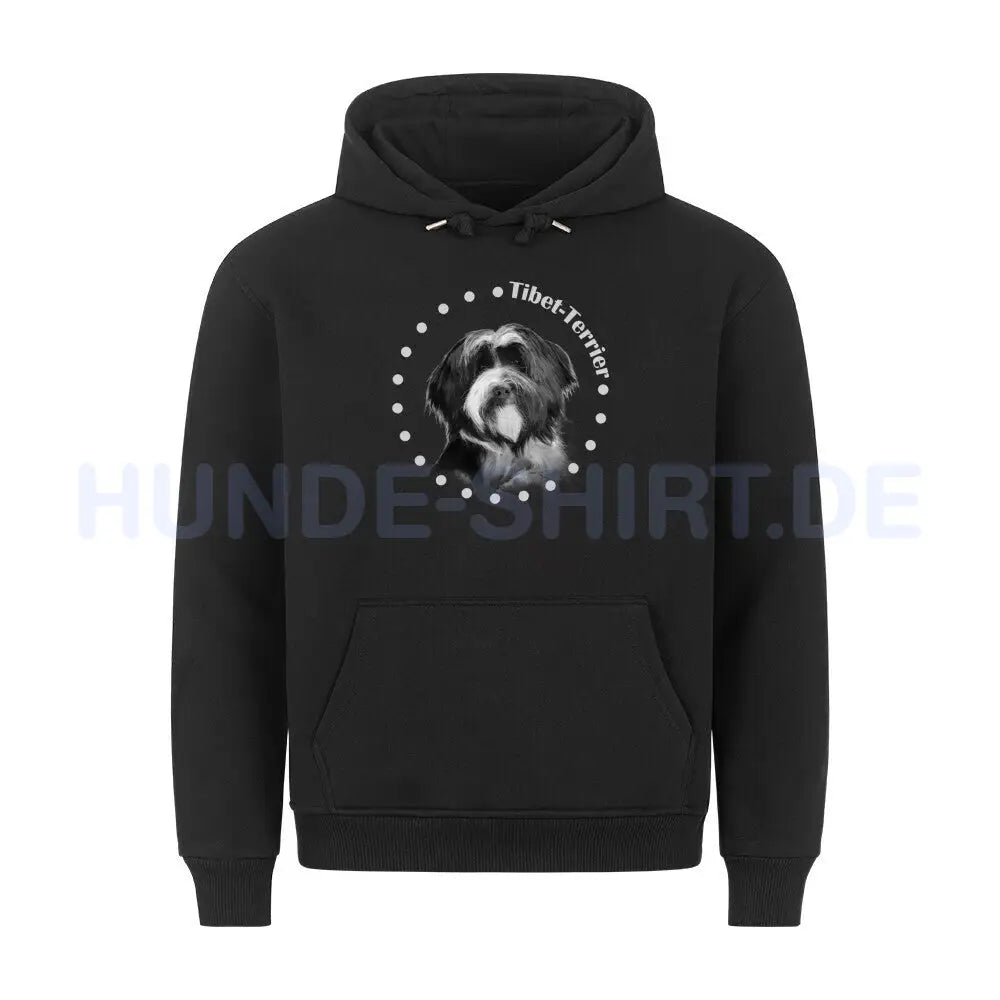 Premium Hoodie "Tibet Terrier R" Schwarz – hunde-shirt.de