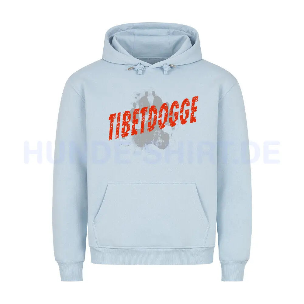 Premium Hoodie "Tibetdogge - PAW" Babyblau – hunde-shirt.de