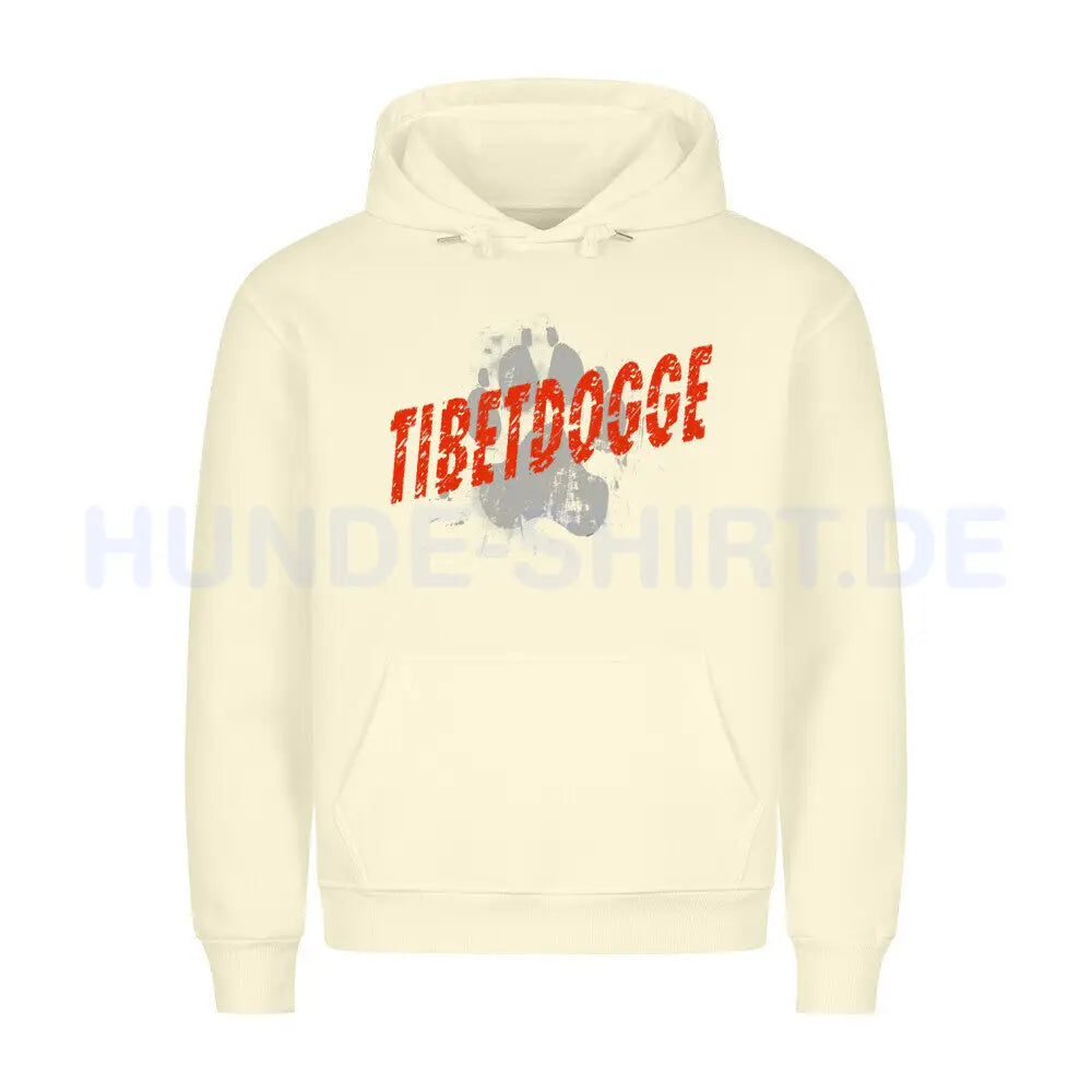 Premium Hoodie "Tibetdogge - PAW" Beige – hunde-shirt.de