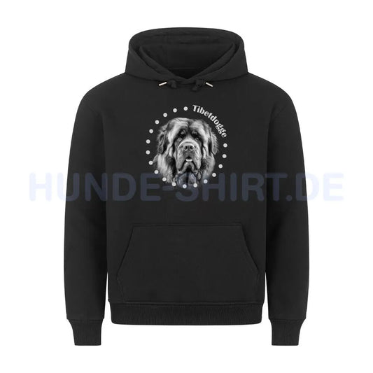 Premium Hoodie "Tibetdogge" Schwarz – hunde-shirt.de