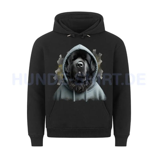 Premium Hoodie "Tibetmastiff schwarz Hooded" Schwarz – hunde-shirt.de