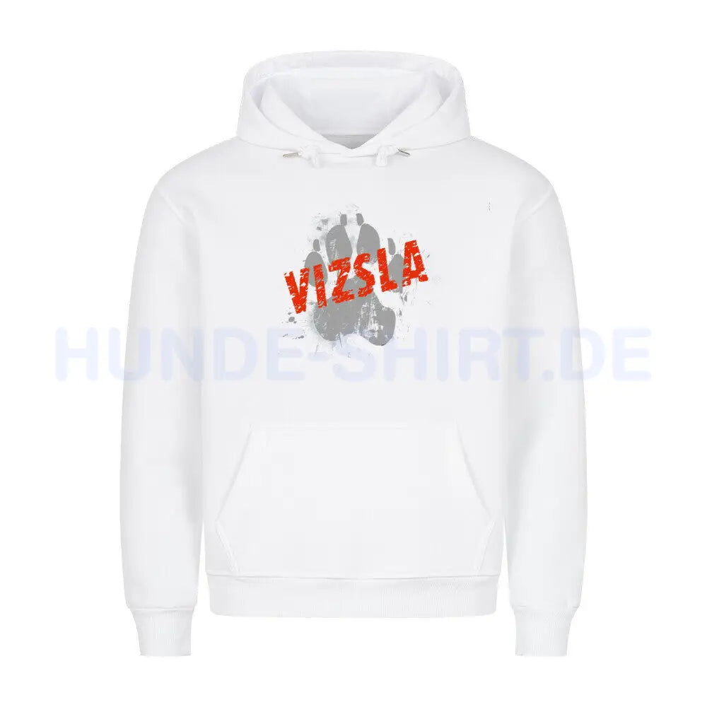 Premium Hoodie "Vizsla - PAW" Weiß – hunde-shirt.de