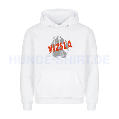 Premium Hoodie "Vizsla - PAW" Weiß – hunde-shirt.de