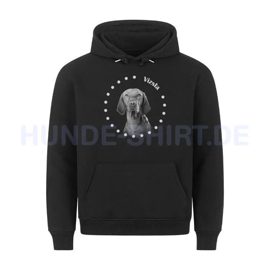 Premium Hoodie "Vizsla R" Schwarz – hunde-shirt.de