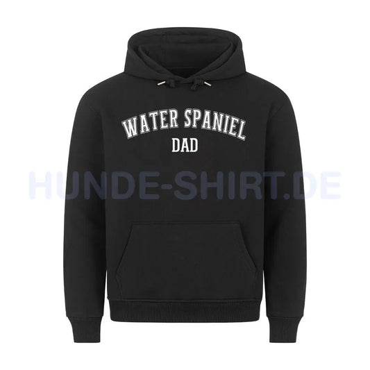 Premium Hoodie "Water Spaniel - DAD" Schwarz – hunde-shirt.de