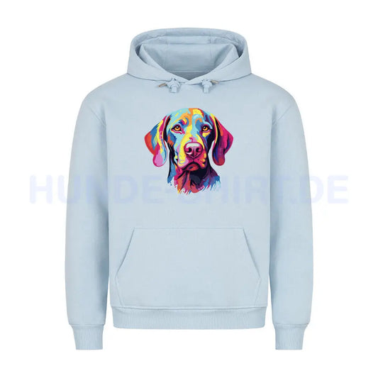 Premium Hoodie "Weimaraner - ART" Babyblau – hunde-shirt.de