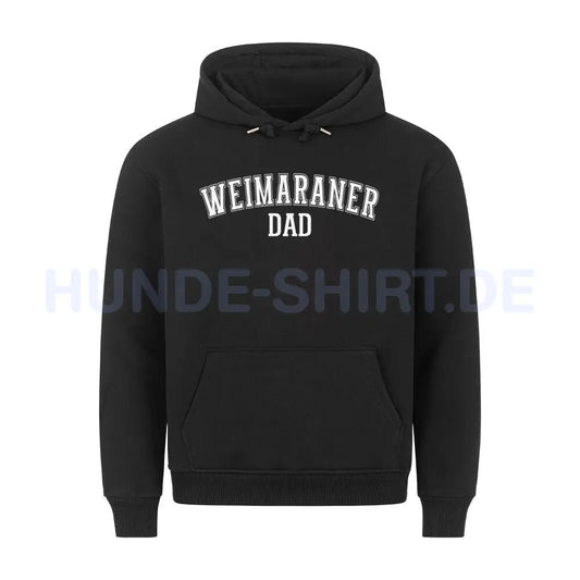 Premium Hoodie "Weimaraner - DAD" Schwarz – hunde-shirt.de