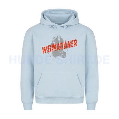 Premium Hoodie "Weimaraner - PAW" Babyblau – hunde-shirt.de