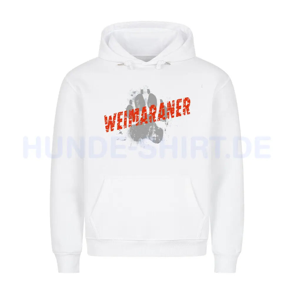 Premium Hoodie "Weimaraner - PAW" Weiß – hunde-shirt.de