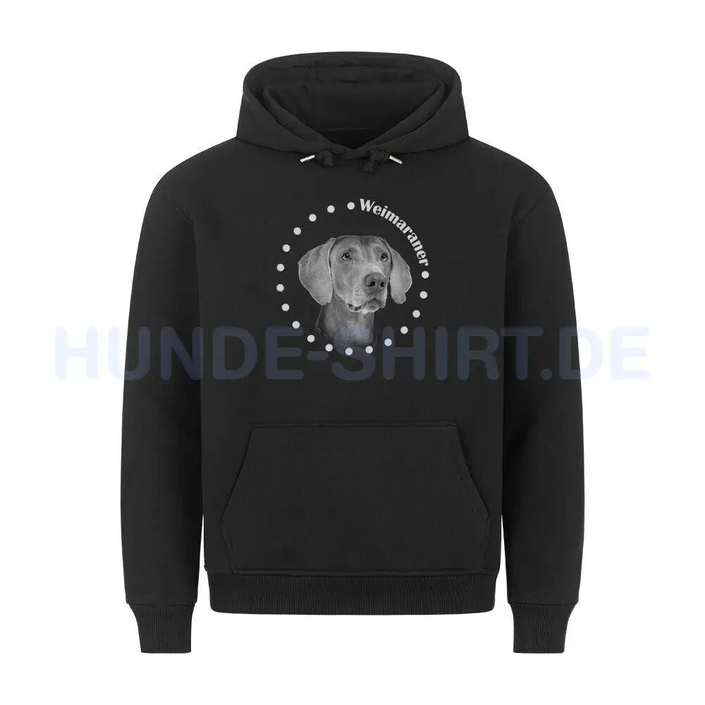 Premium Hoodie "Weimaraner R" Schwarz – hunde-shirt.de