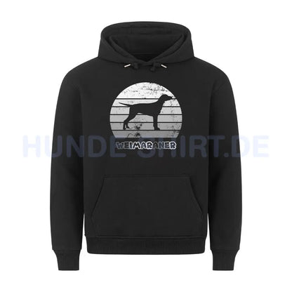 Premium Hoodie "Weimaraner" Schwarz – hunde-shirt.de