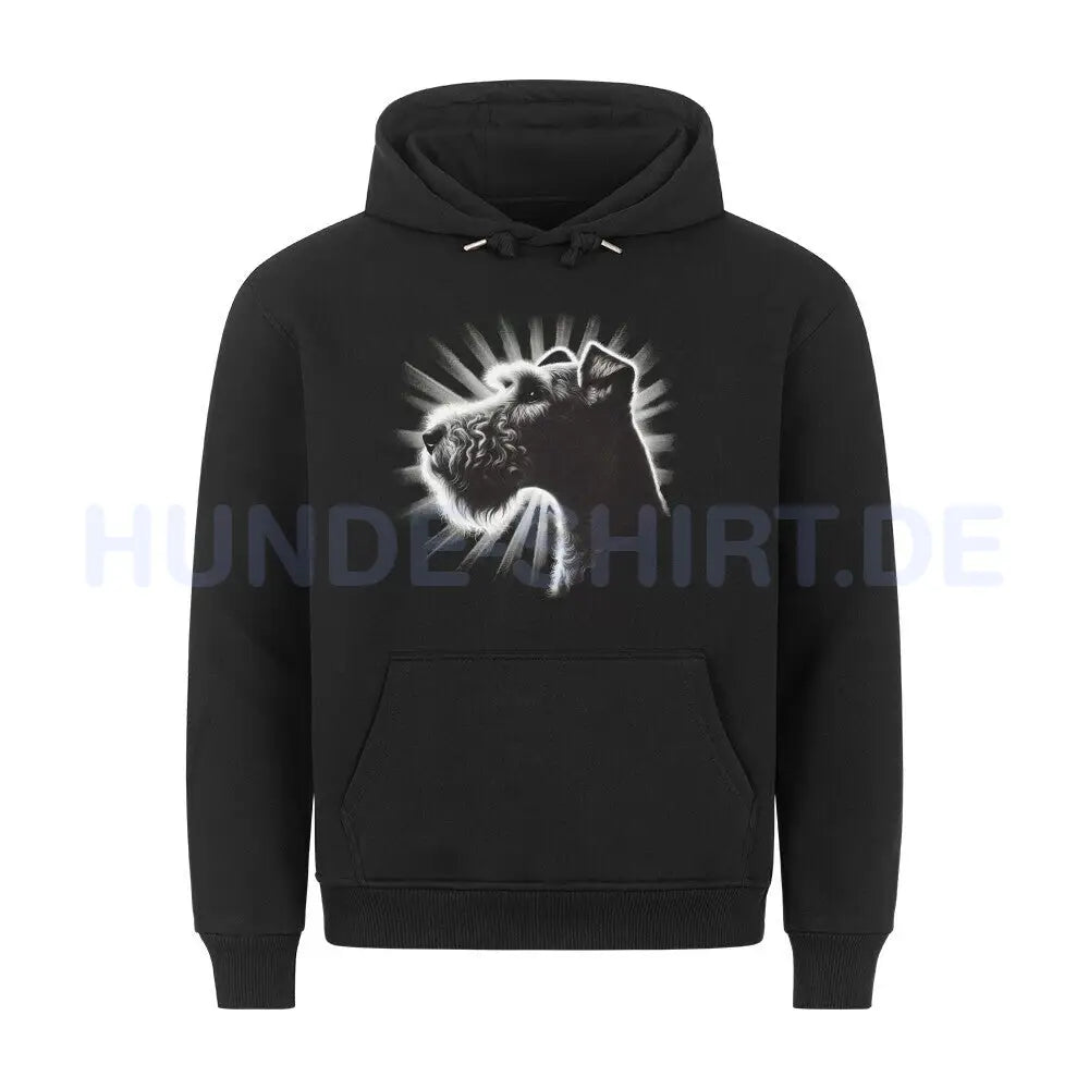 Premium Hoodie "Welsh Terrier - Shine" Schwarz – hunde-shirt.de