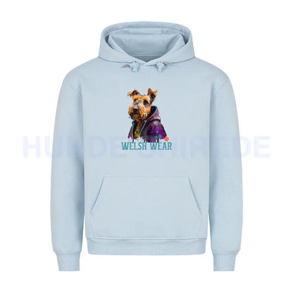 Premium Hoodie "Welsh Wear" Babyblau – hunde-shirt.de