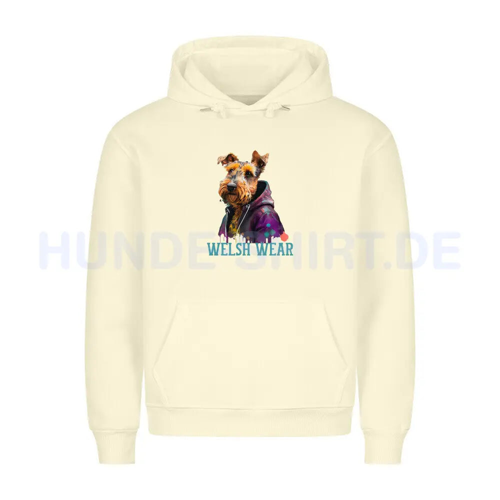 Premium Hoodie "Welsh Wear" Beige – hunde-shirt.de