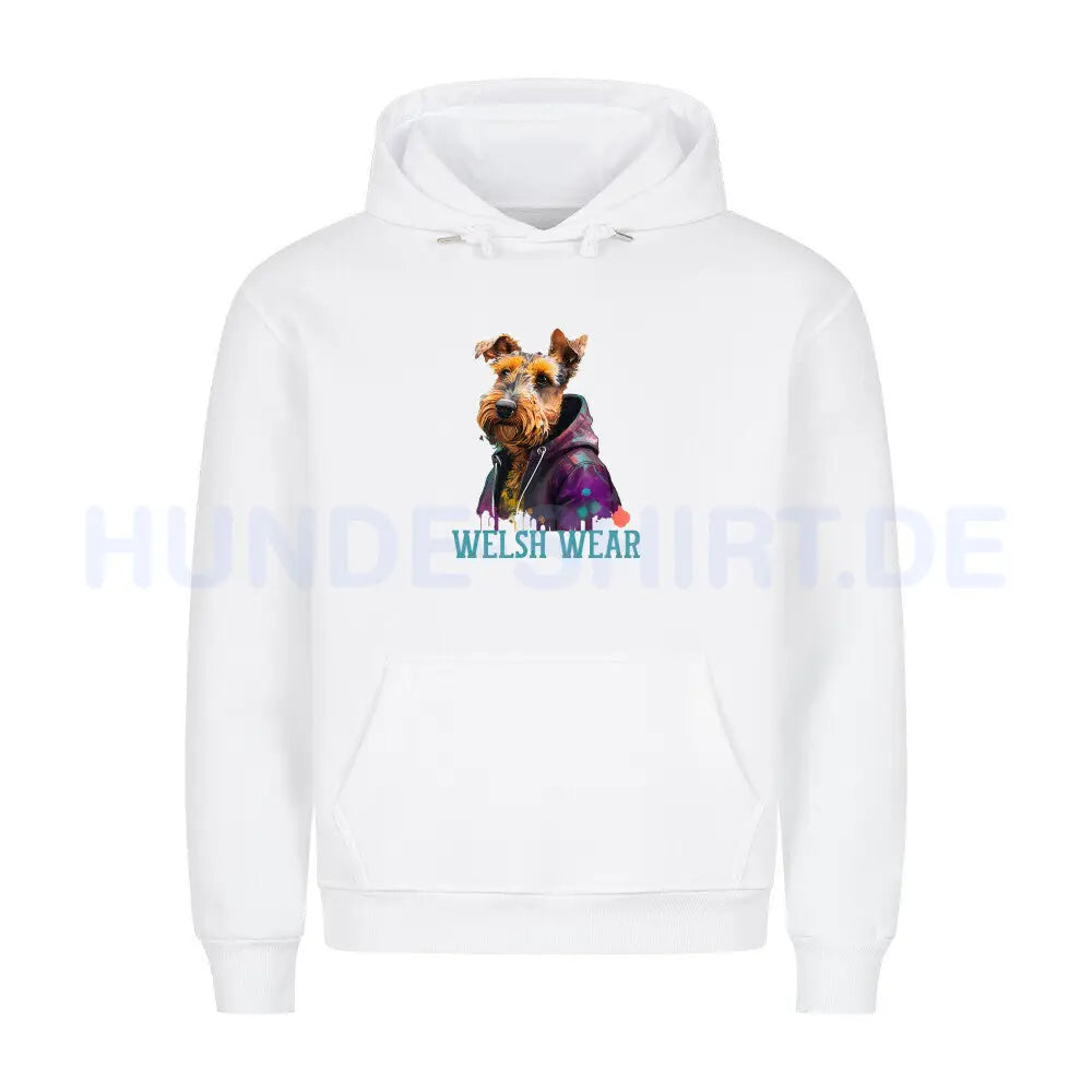 Premium Hoodie "Welsh Wear" Weiß – hunde-shirt.de