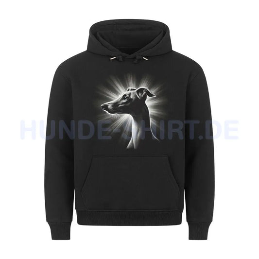 Premium Hoodie "Whippet - Shine" Schwarz – hunde-shirt.de