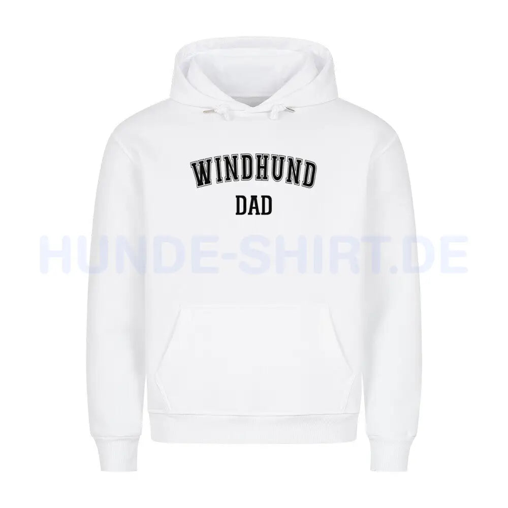 Premium Hoodie "Windhund - DAD" Weiß – hunde-shirt.de