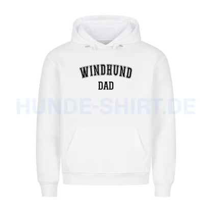 Premium Hoodie "Windhund - DAD" Weiß – hunde-shirt.de