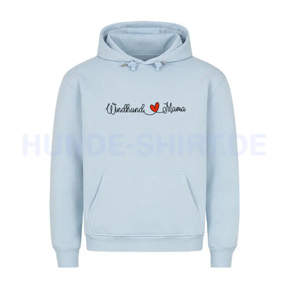 Premium Hoodie "Windhund - Mama" Babyblau – hunde-shirt.de