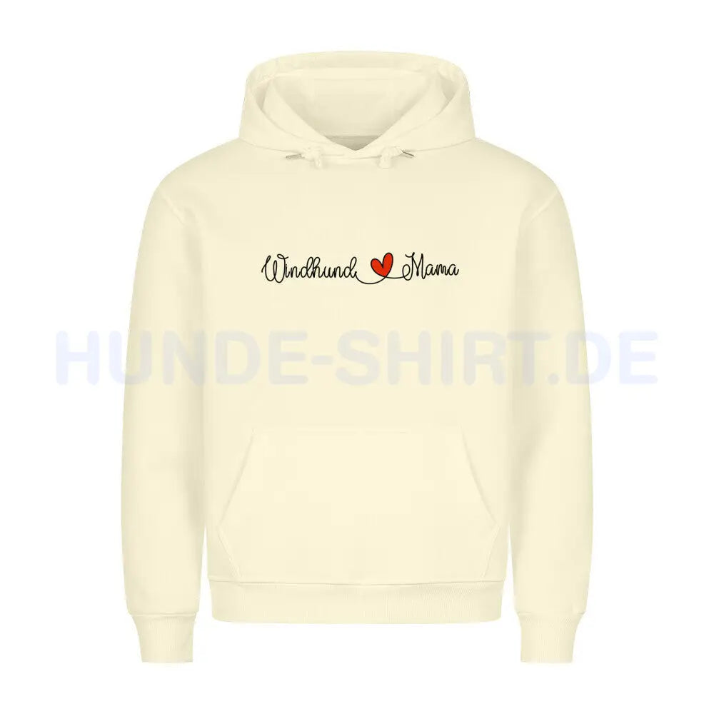 Premium Hoodie "Windhund - Mama" Beige – hunde-shirt.de