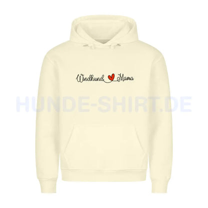 Premium Hoodie "Windhund - Mama" Beige – hunde-shirt.de