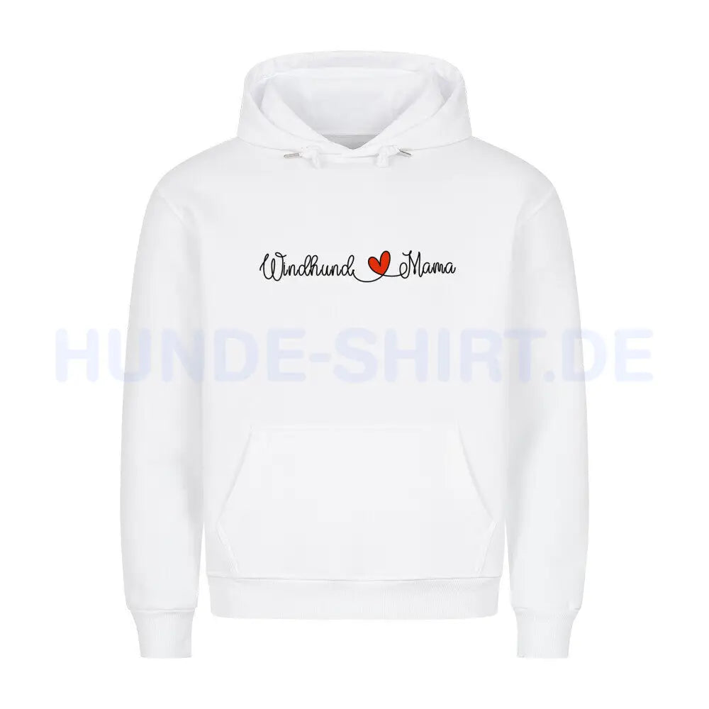 Premium Hoodie "Windhund - Mama" Weiß – hunde-shirt.de