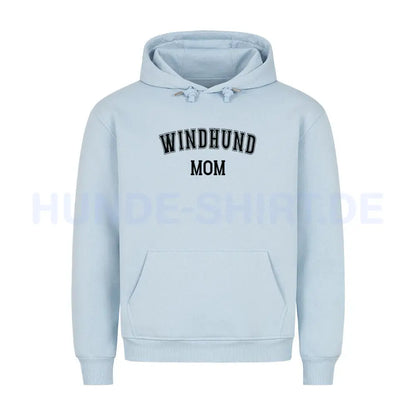 Premium Hoodie "Windhund - MOM" Babyblau – hunde-shirt.de