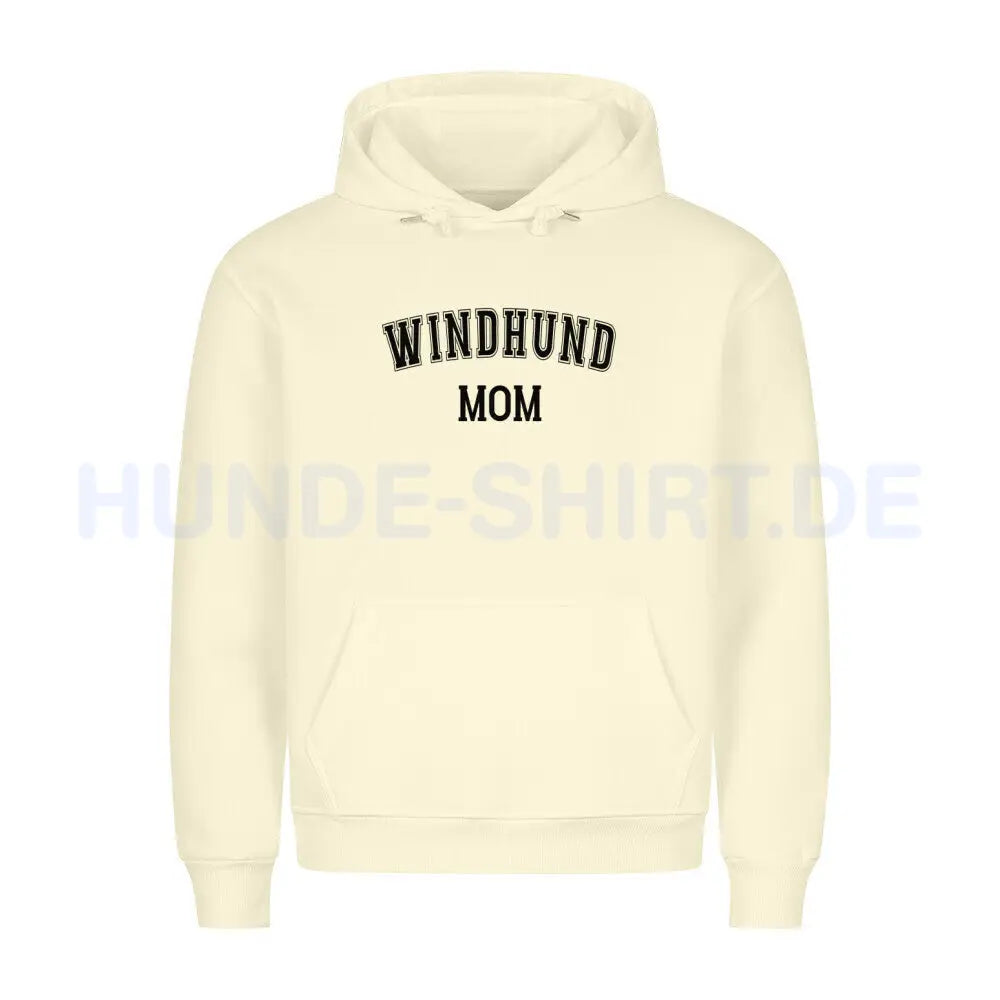 Premium Hoodie "Windhund - MOM" Beige – hunde-shirt.de