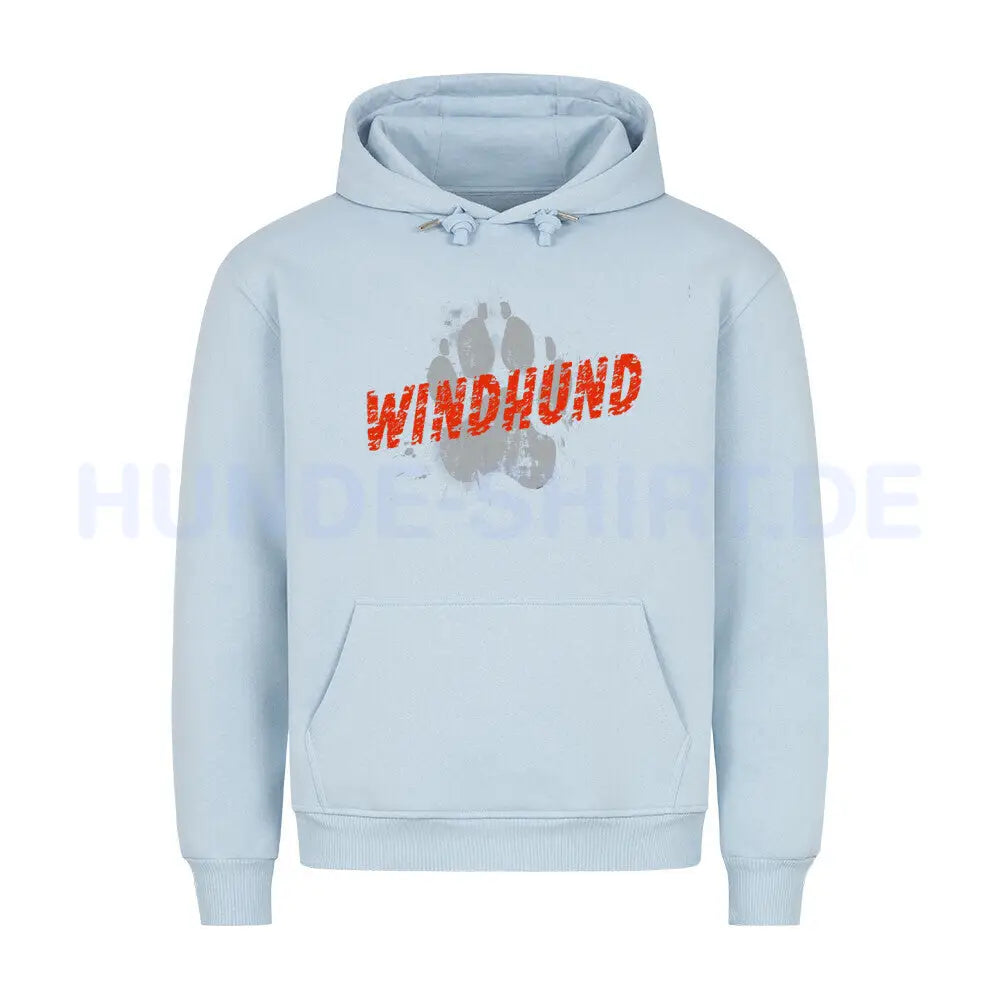 Premium Hoodie "Windhund - PAW" Babyblau – hunde-shirt.de