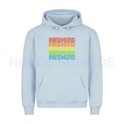 Premium Hoodie "Windhund - RETRO" Babyblau – hunde-shirt.de