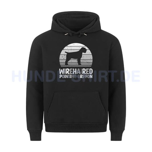 Premium Hoodie "Wirehaired Pointing Griffon" Schwarz – hunde-shirt.de