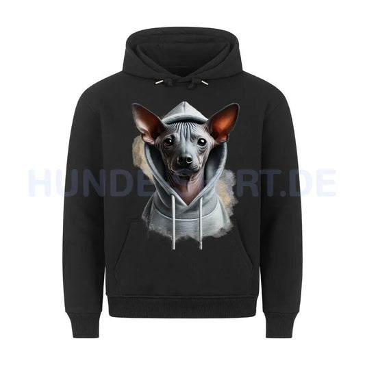 Premium Hoodie "Xoloitzcuintle Hooded" Schwarz – hunde-shirt.de