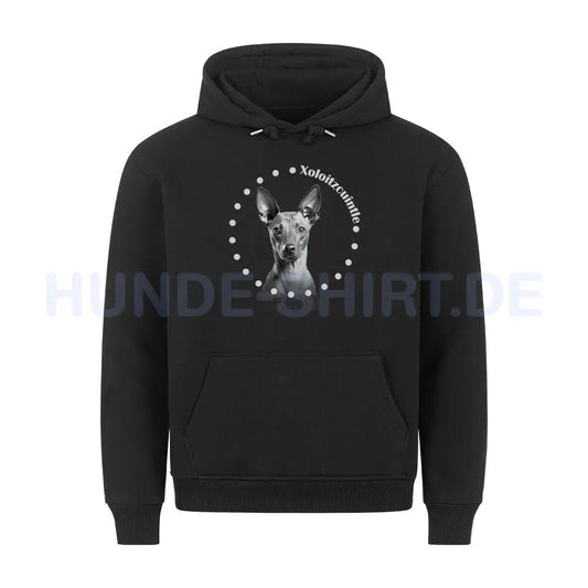 Premium Hoodie "Xoloitzcuintle Rounded" Schwarz – hunde-shirt.de