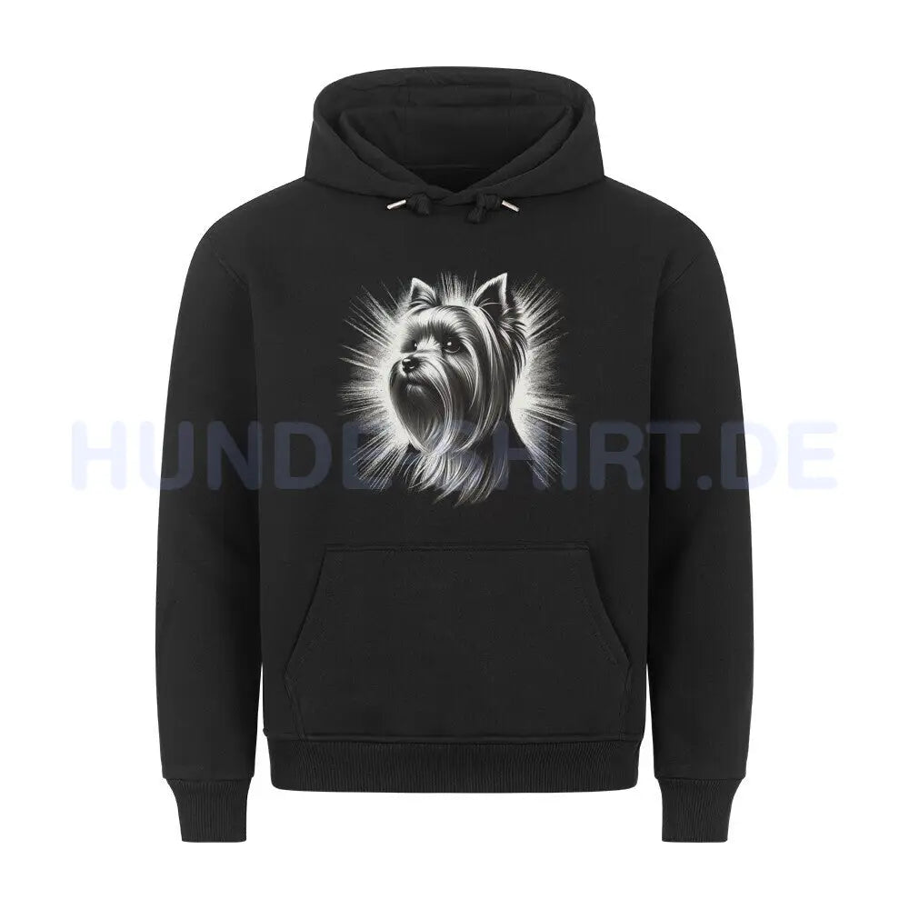 Premium Hoodie "Yorkie - Bright" Schwarz – hunde-shirt.de