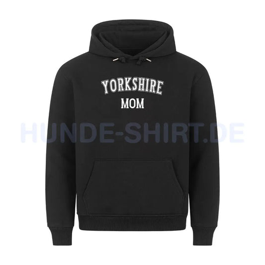 Premium Hoodie "Yorkshire - MOM" Schwarz – hunde-shirt.de