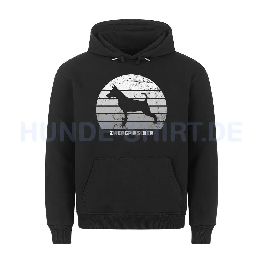 Premium Hoodie "Zwergpinscher S" Schwarz – hunde-shirt.de