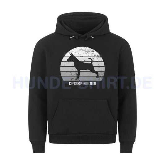 Premium Hoodie "Zwergpinscher S" Schwarz – hunde-shirt.de