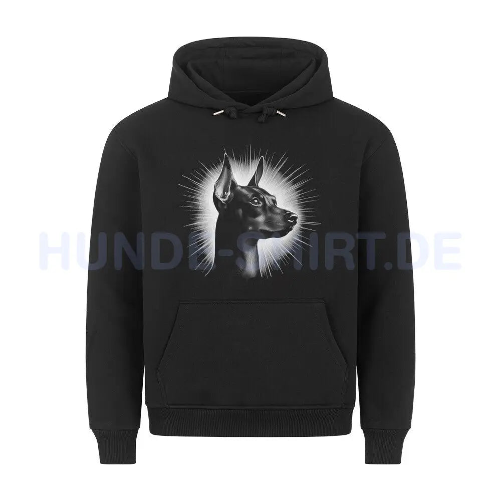 Premium Hoodie "Zwergpinscher - Shine" Schwarz – hunde-shirt.de