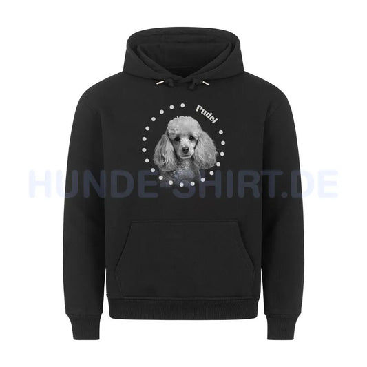 Premium Hoodie "Zwergpudel R" Schwarz – hunde-shirt.de