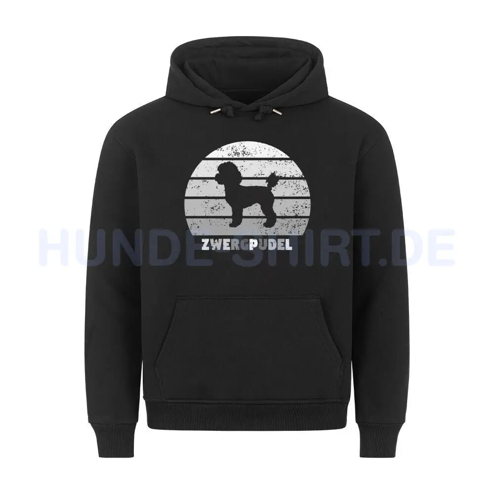 Premium Hoodie "Zwergpudel" Schwarz – hunde-shirt.de