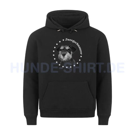 Premium Hoodie "Zwergschnauzer R" Schwarz – hunde-shirt.de