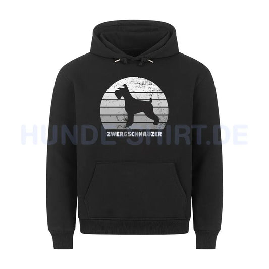 Premium Hoodie "Zwergschnauzer S" Schwarz – hunde-shirt.de