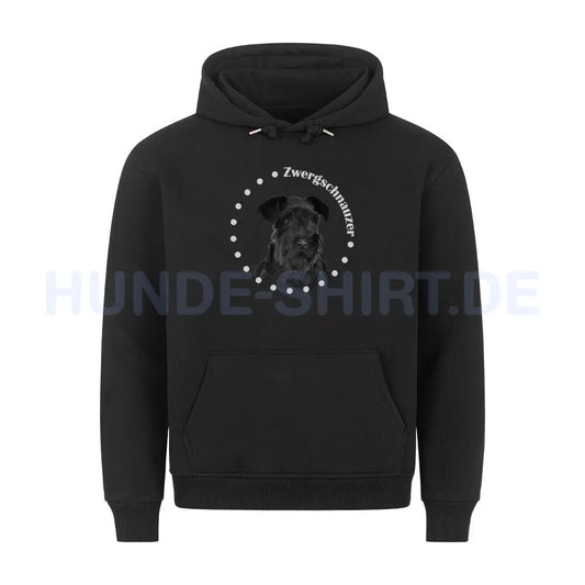 Premium Hoodie "Zwergschnauzer schwarz R" Schwarz – hunde-shirt.de