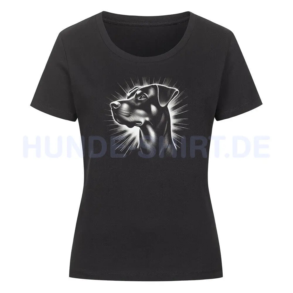 Premium Organic Damen-Shirt "Beauceron - Shine" Schwarz – hunde-shirt.de