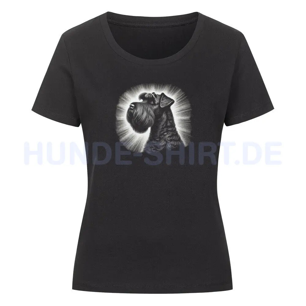 Premium Organic Damen-Shirt "Black Russian Terrier - Shine" Schwarz – hunde-shirt.de