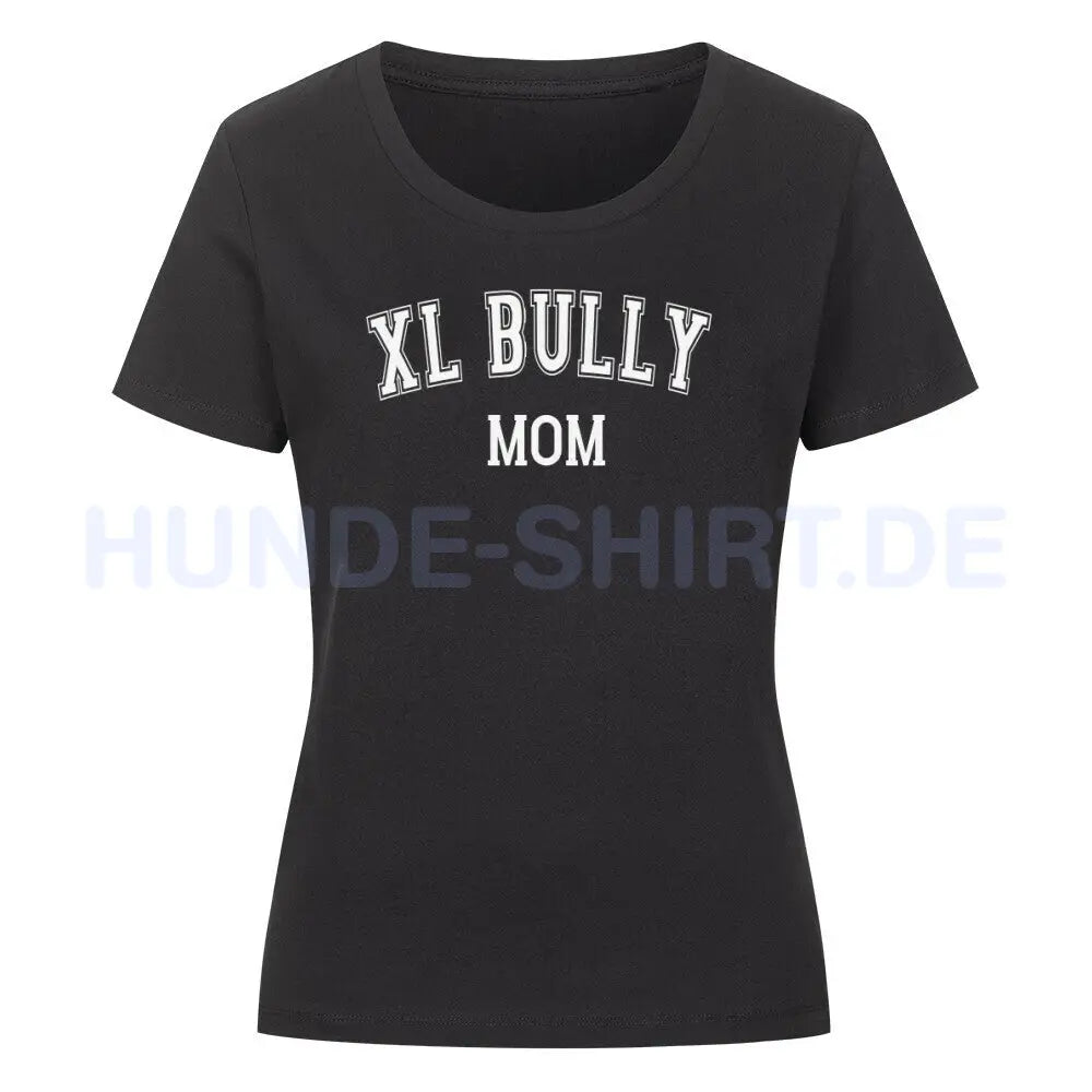 Premium Organic Damen-Shirt "Bully XL - MOM" Schwarz – hunde-shirt.de