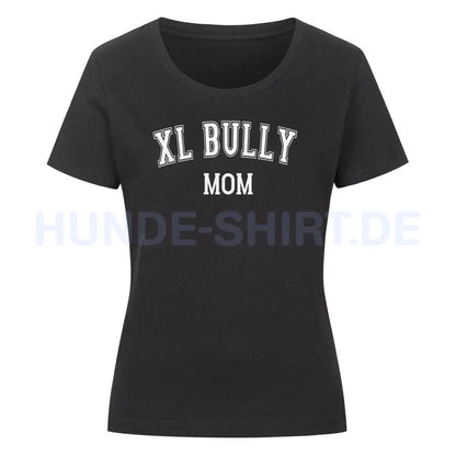 Premium Organic Damen-Shirt "Bully XL - MOM" Schwarz – hunde-shirt.de