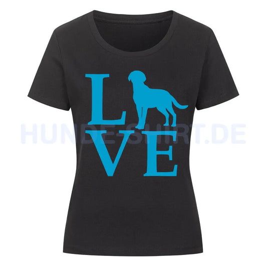 Premium Organic Damen-Shirt "Chesapeake Bay - LOVE" Schwarz – hunde-shirt.de