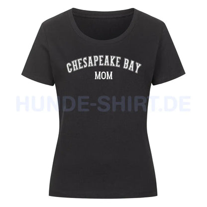 Premium Organic Damen-Shirt "Chesapeake Bay - MOM" Schwarz – hunde-shirt.de