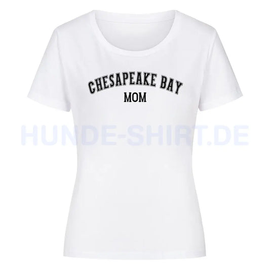 Premium Organic Damen-Shirt "Chesapeake Bay - MOM" Weiß – hunde-shirt.de